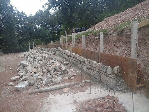 Chantier de terrassement — pendant les travaux