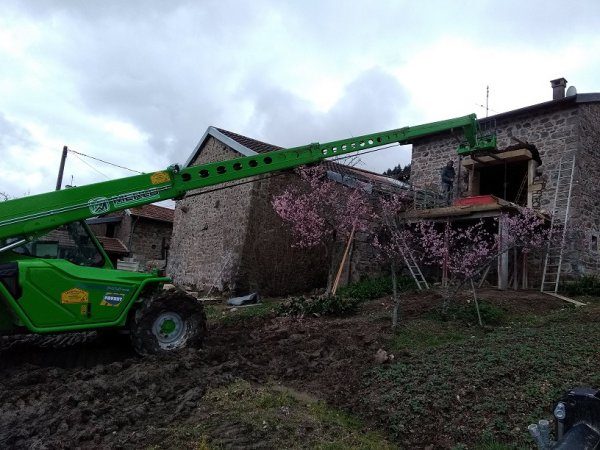 Chantier de terrassement — pendant les travaux