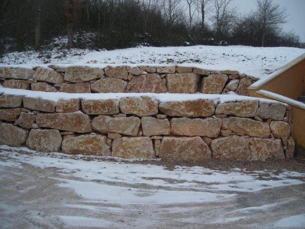 Mur d'enrochement
