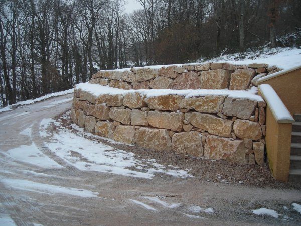 Mur d'enrochement