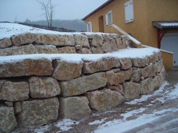 Mur d'enrochement