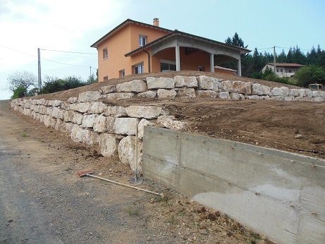 Mur d'enrochement