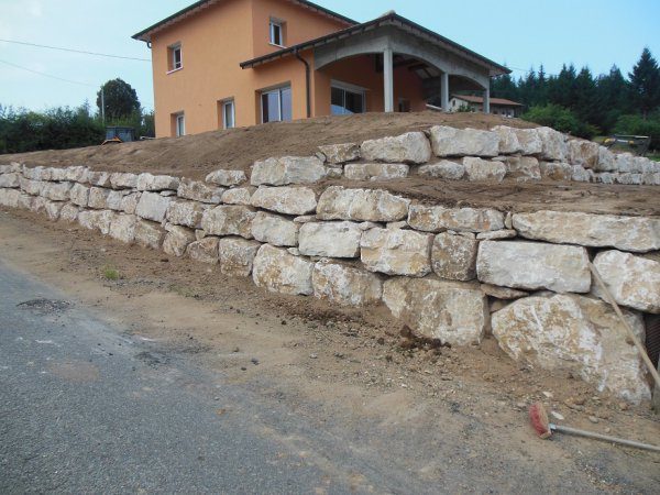 Mur d'enrochement