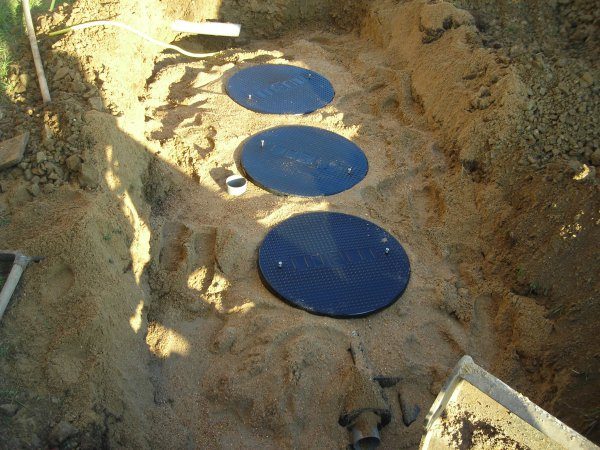 Chantier d'assainissement