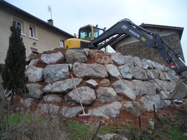 Mur d'enrochement