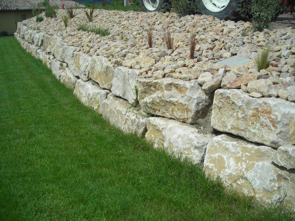 Mur d'enrochement