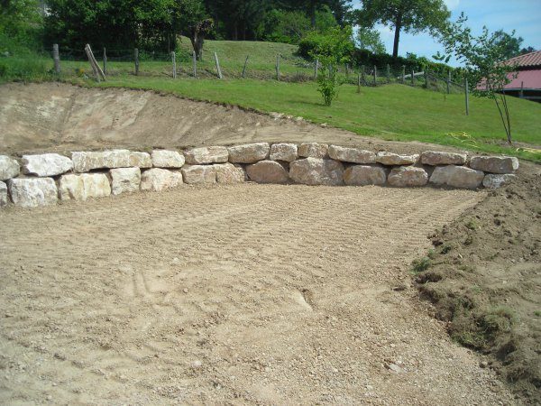Mur d'enrochement
